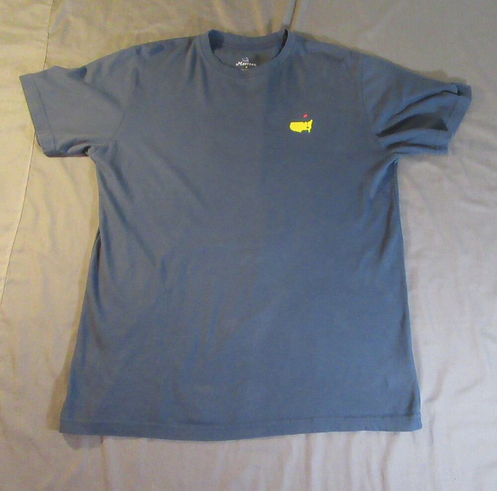 Masters Golf Champions List 1934-2024 Tee Shirt Blue Men's Medium Logo